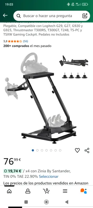 Soporte Volante G29/G920/G923 y más