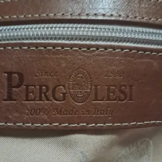 Bolso Pergolesi Dorado y Marrón.
