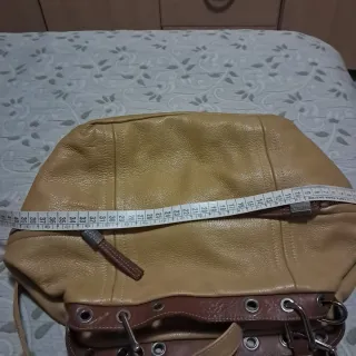 Bolso Pergolesi Dorado y Marrón.