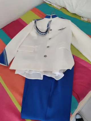 Traje Comunión Armirante Azul y Blanco