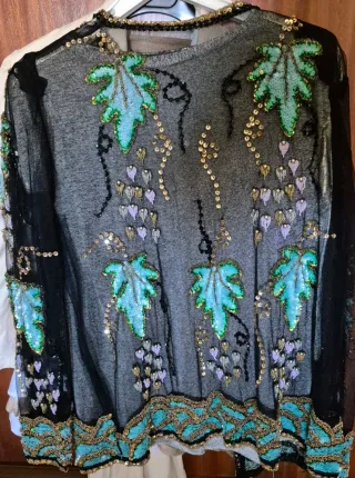 Chaqueta fiesta, Desigual pedreria y Lentejuelas.