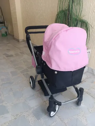 Carrito de paseo Nenuco 3 en 1 rosa
