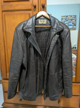 Chaquetón Piel Caballero Marrón Talla L