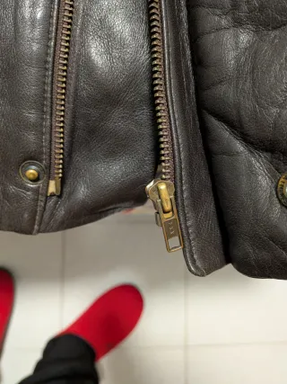 Chaquetón Piel Caballero Marrón Talla L