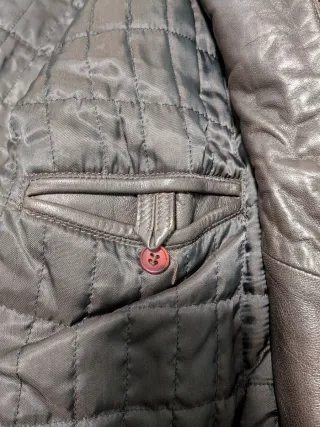 Chaquetón Piel Caballero Marrón Talla L