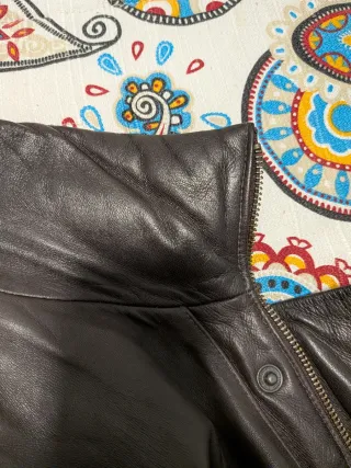 Chaquetón Piel Caballero Marrón Talla L