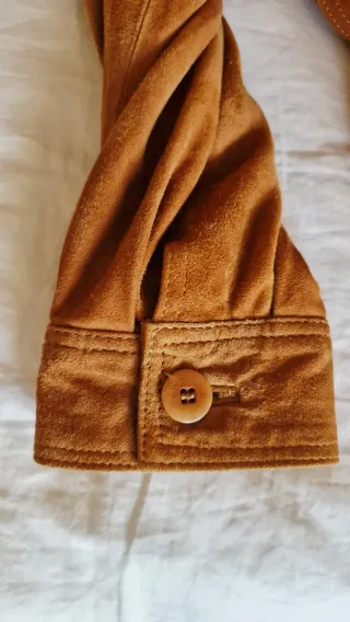 Chaqueta Cazadora Ante Marrón