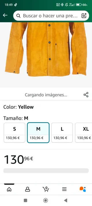 Chaqueta soldador cuero