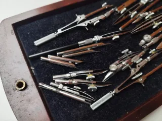 Estuche Vintage Dibujo Técnico