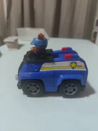 Coche Patrulla Canina Azul + muñeco
