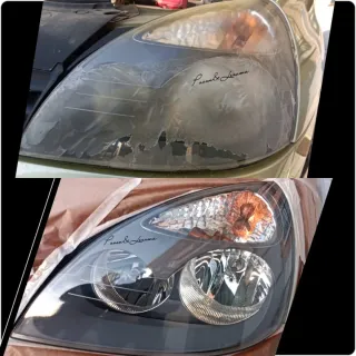 Pulido y lacado de faro, servicio solo a domicilio