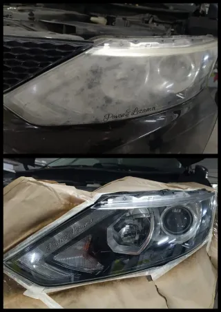 Pulido y lacado de faro, servicio solo a domicilio