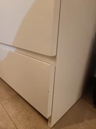 Cómoda Malm Ikea 4 cajones blanco