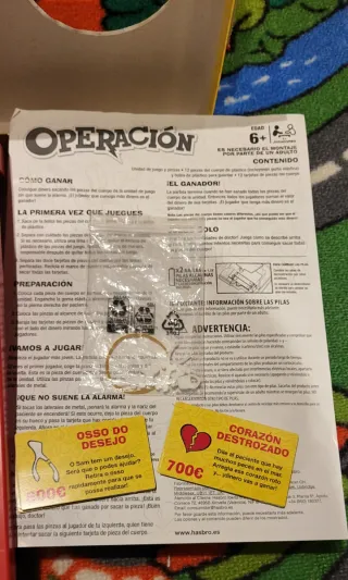 Operación juego de mesa Hasbro