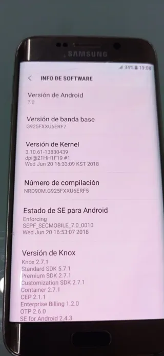 Samsung Galaxy S6 Edge Oro/Argento