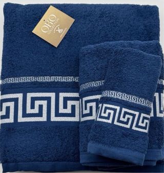 Lote de dos juegos de toallas de algodón