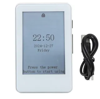 Lector de libros electrónico blanco