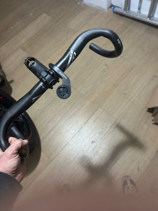 Manillar carbono EVO  soporte Garmin i pontencia