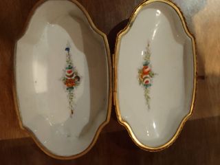 Portagioie Château de Longpré blu e oro