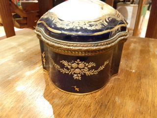 Portagioie Château de Longpré blu e oro