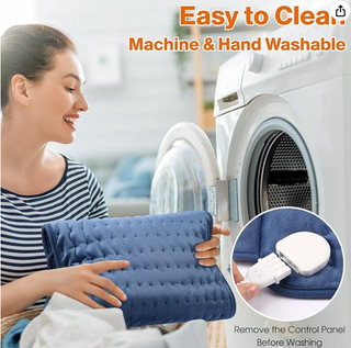 Manta eléctrica azul 126x30 cm