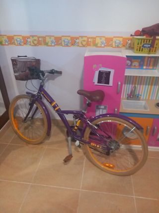 Bicicleta B'Twin Poply 500 24 Viola