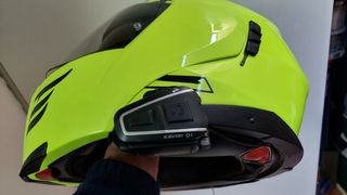 Casco Modular Scorpion Exo-910 Air Amarillo Negro