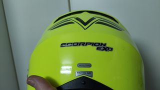 Casco Modular Scorpion Exo-910 Air Amarillo Negro