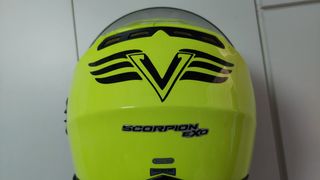 Casco Modular Scorpion Exo-910 Air Amarillo Negro