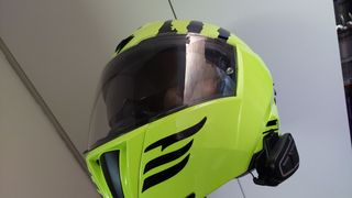 Casco Modular Scorpion Exo-910 Air Amarillo Negro