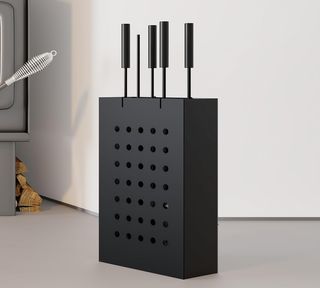 Set accessori camino ferro battuto