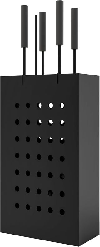 Set accessori camino ferro battuto