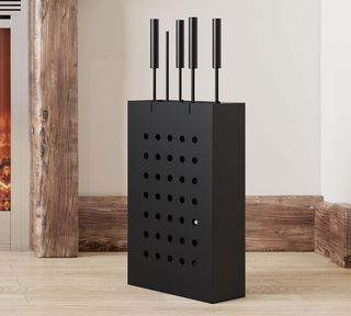 Set accessori camino ferro battuto