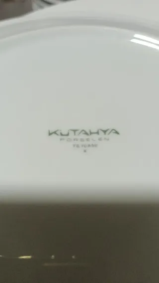 40 Platos Kutahya 27 cm Porcelana Blanca