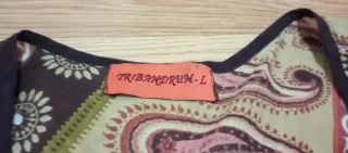 Camisa sin mangas estampada