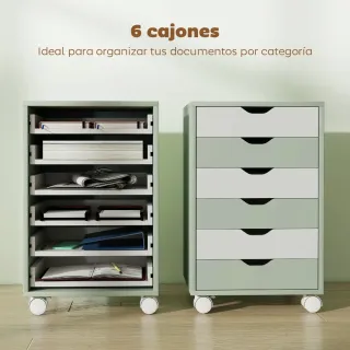 Cajonera Archivador Móvil 6 Cajones