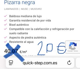 Suelo vinílico Quick Step Negro 1caja 1.84 m2.