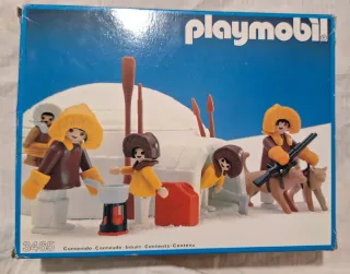 Playmobil 3465 - Esquimales con trineo (1984)