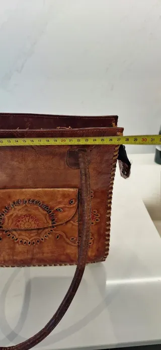 Bolso Marroquí Piel Adornado