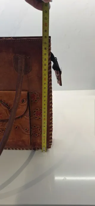 Bolso Marroquí Piel Adornado