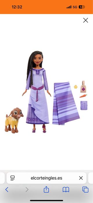 Muñeca Disney Wish Asha y Valentino