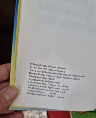Walt Disney Fumetto Libro Italiano Il Manuale dell