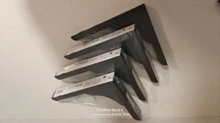 Pack 4 escuadras soporte Ramshult IKEA