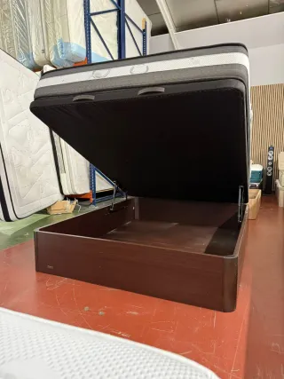 Base Cama Canapé Flex 150x190 Madera Wengué