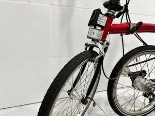 Bicicleta Brompton Roja Plegable