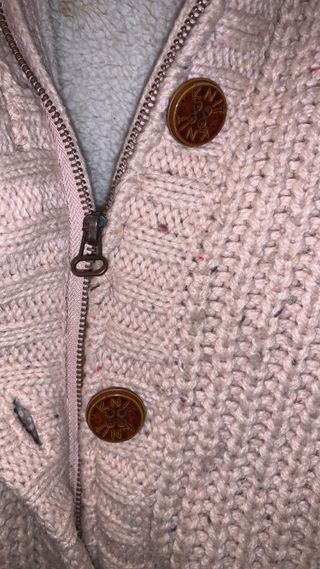 Chaqueta Knitwear rosa talla M