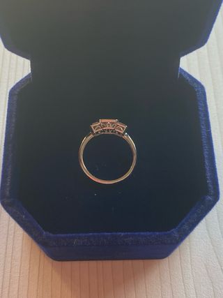 Anillo Oro Blanco 18k Diamantes