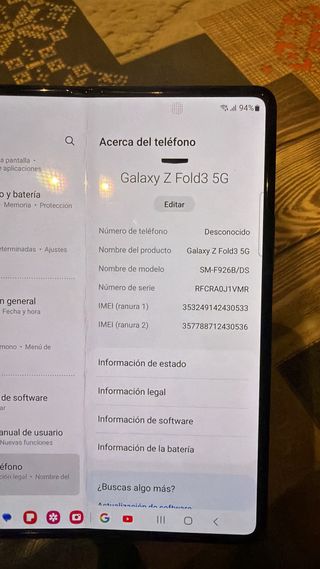 Samsung Galaxy Z Fold3 5G 256 GB