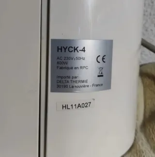 Radiador Eléctrico 800W Delta Thermie HYCK-4