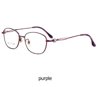 Gafas de metal plateadas y rosas graduadas